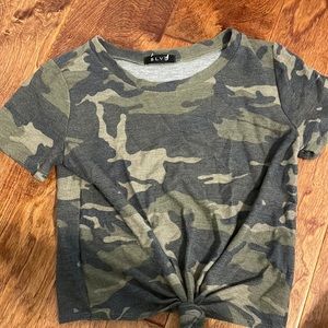 camp cropped tee